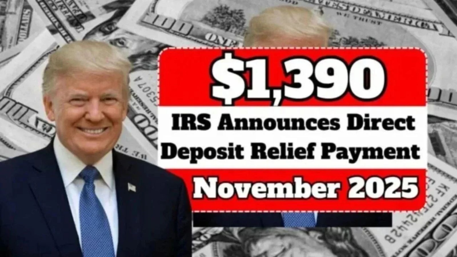 IRS Confirms $1,390 Direct Deposit for November 2025: Eligibility, Payment Dates & How to Get It